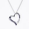 [Your and My Jewelry Box] Silver Natural Pearl Open Heart Pendant Necklace [June Birthstone] 14181 Made in Japan [Gift Wrapped]