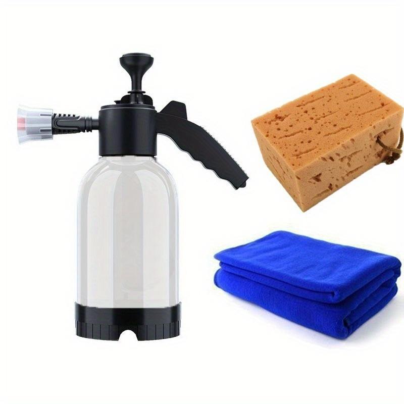 2L Handheld Foam Sprayer for Car Washing - Hand Pump Foam Cannon with Ergonomic Handle, for Cars,  Motorcycles, Home Cleaning.