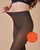 Women'S Anti-Snagging Fleece Lined Thermal Tights Back Semi-Transparent Thick Leggings Closed Foot Design Basic Minimalist Fit
