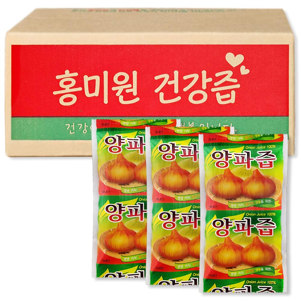 Hongmiwon Pure Onion Juice, Intensely Simmered from Muan Onions Including Roots and Skins. 150 Pcs, 100ml