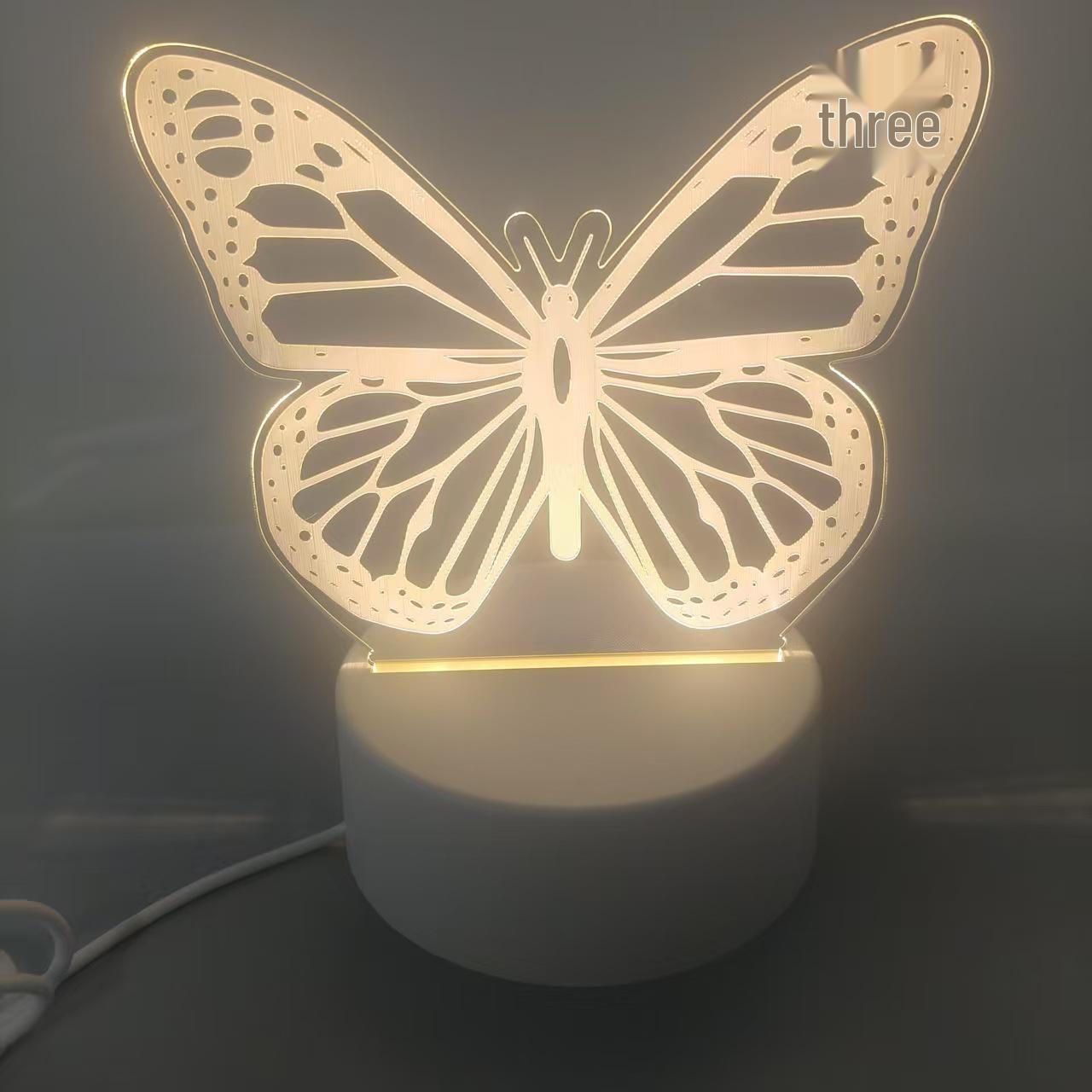 

Creative Guitar Pick Display Lamp with Solid Wood Base & Acrylic Ornament - Perfect Mother s Day Gift or Night Light Single Color USB No Switch (Plug and Light)