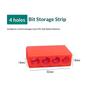 1Pcs 4-32 Hole 1/4 Holder Screwdriver Storage Box Hex Shank Screwdriver Plastic Screwdriver Storage Screwdriver Bit Holder