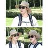 Summer Men Camping Big Brim Sun Protection Fisherman Hat Outdoor Riding Mountaineering Fish Hat Hiking Breathable Hat