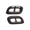 For Mercedes Benz GLE350 GLE450 GLC GLS W167 X253 X167  Car Carbon Fiber Texture Muffler Exhaust Pipe Tail Cover Trim 2pcs