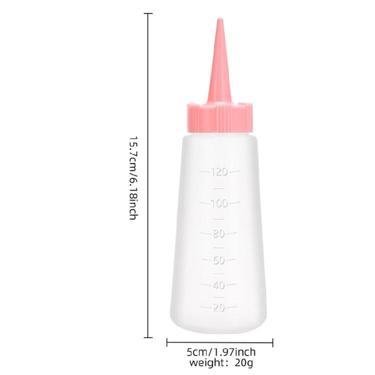 120ml Hair Oil Applicator Bottle Salon Shampoo Applicator Hair Cleaning Bottle Plastic Squeeze Bottle