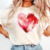 Comfort Colors® Red Heart Shirt, Valentine Heart T-Shirt, Gift For Girlfriend, Heart Shirt, Valentine Mama Gift