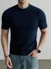 Men's Wool Mulberry Silk Knit Short Sleeve T-shirt - 2026 Spring Fashion