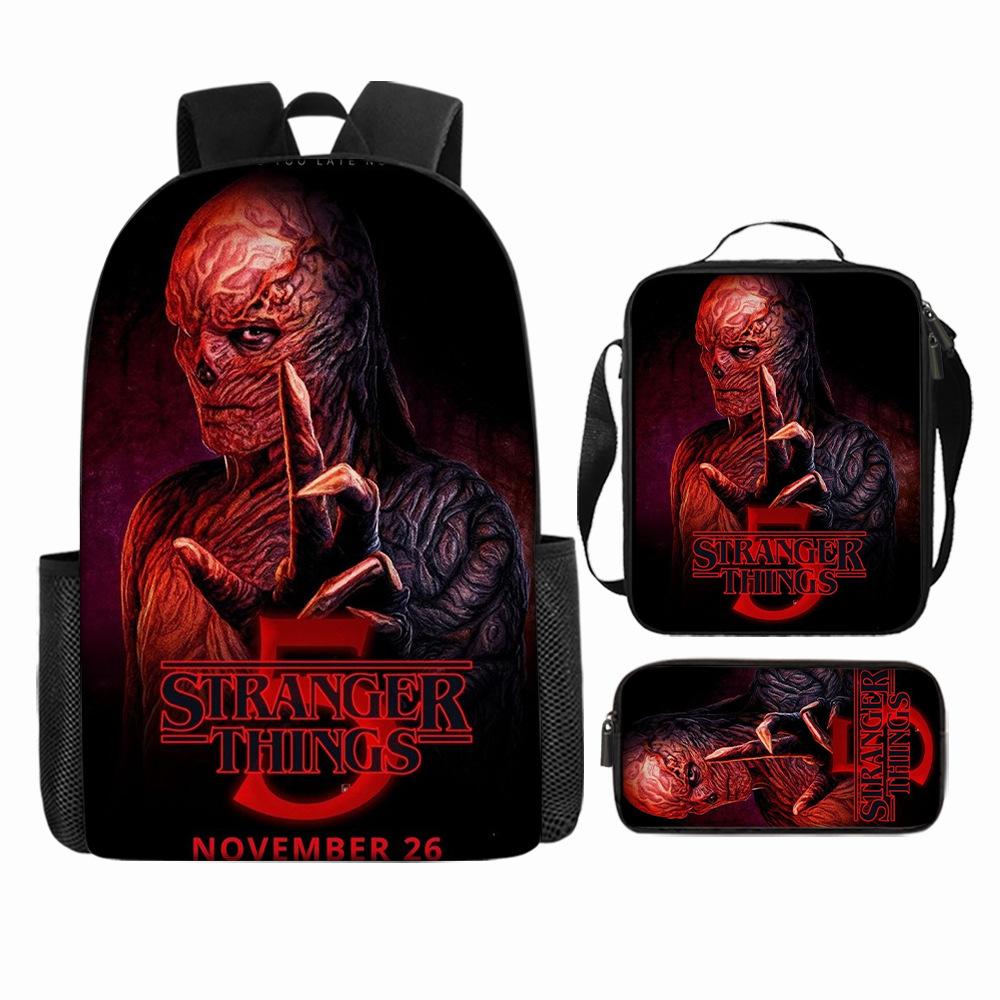 Stranger Things5 Rucsac pentru copii+geantă de umăr+etui pentru creioane KTB