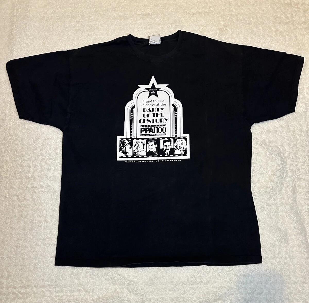 

VTG 2003 Party Of The Century Mandalay 100 Year Anniversary Celebrity T Shirt XL L