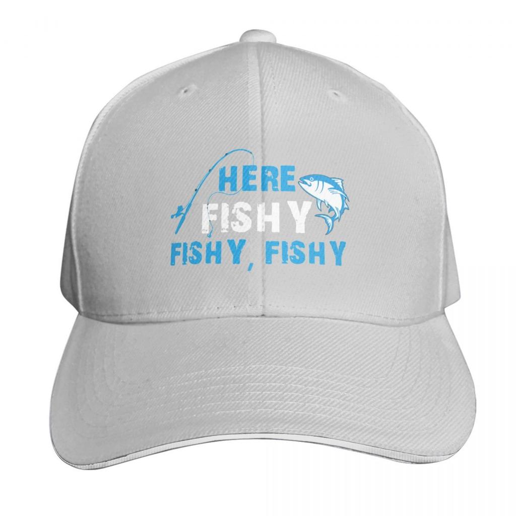 Here Fishy fishy Baseball Cap Luxury Cap Military Cap Unisex foam party Hat Hat Unisex Luxury Luxury Women Unisexs