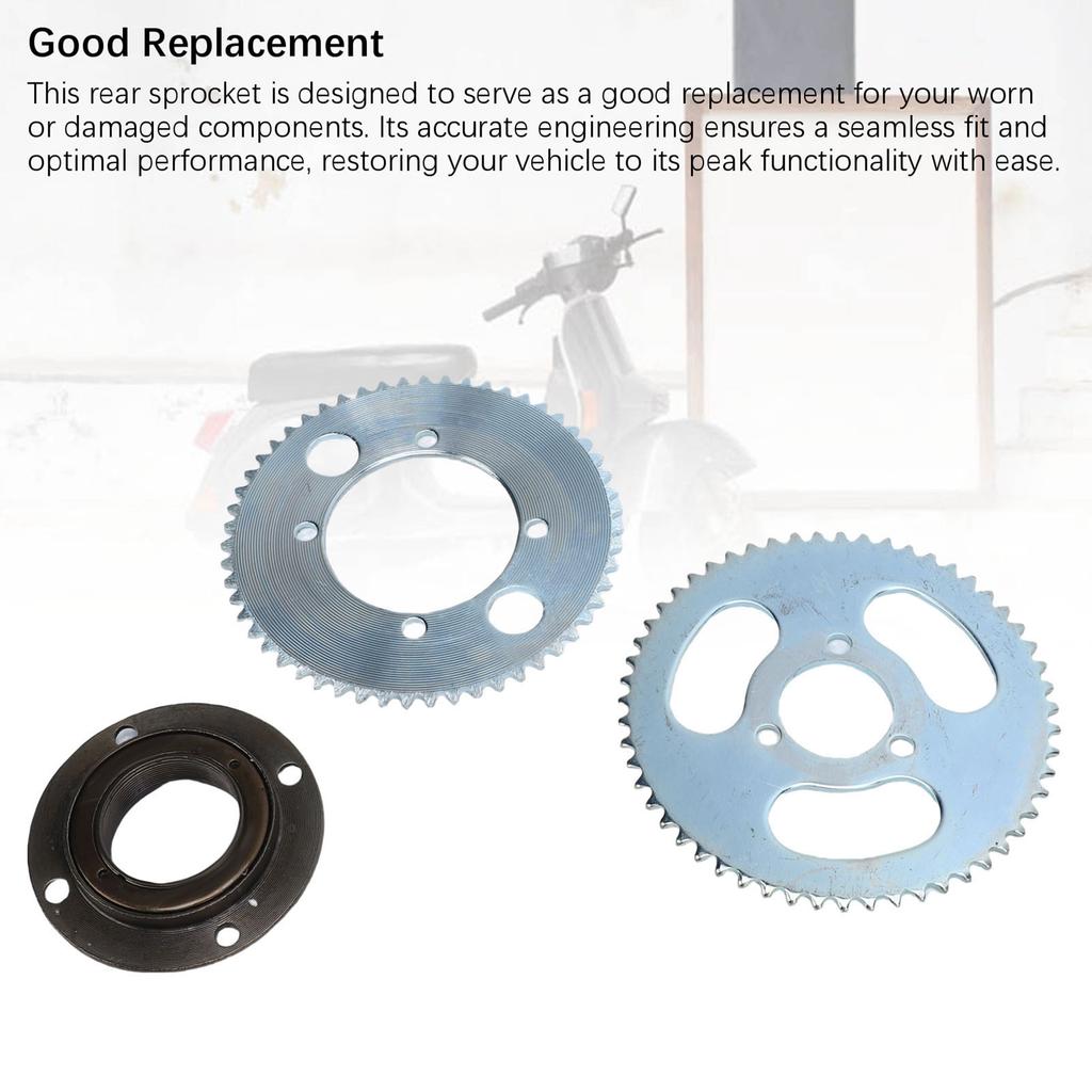 Bike Sprocket Freewheel Set High Toughness Steel 4 Hole and 3 Hole Wheel Sprockets and Toothless Speed Freewheel