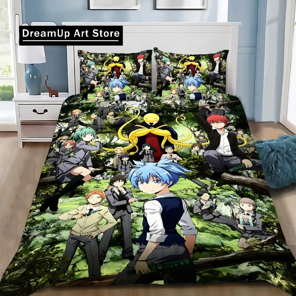 New 3d Printed Anime Assassination Classroom Duvet Cover Pillowcase Bedding Set Adult Boy Girl Bedroom Decoration Children Gifts
