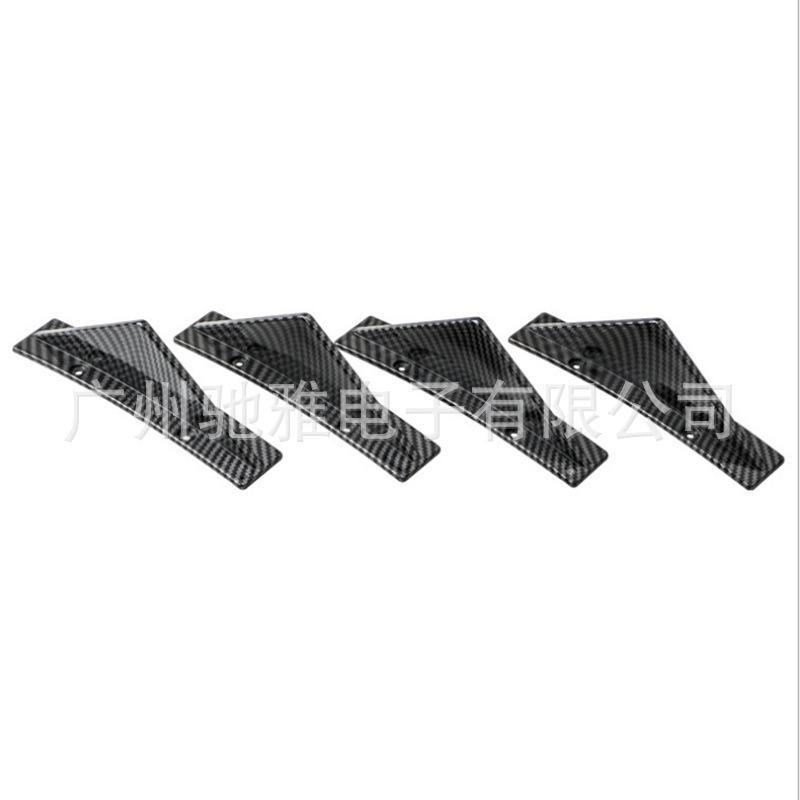 Universal Carbon Fiber-Pattern Rear Spoiler Kit for Cars