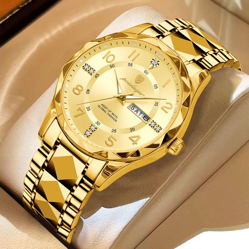 New Men's Watch Luxury Waterproof Luminous Quartz Watch