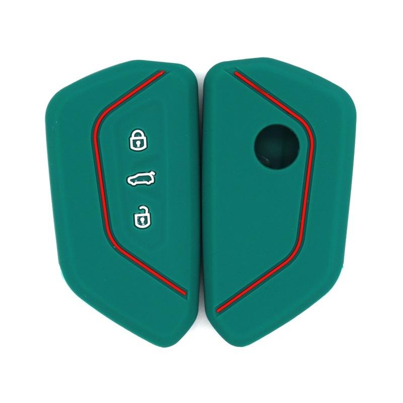Suitable for Volkswagen's new Golf 8 Volkswagen ID3ID4XID6X smart 3-button multi-color silicone key protective cover
