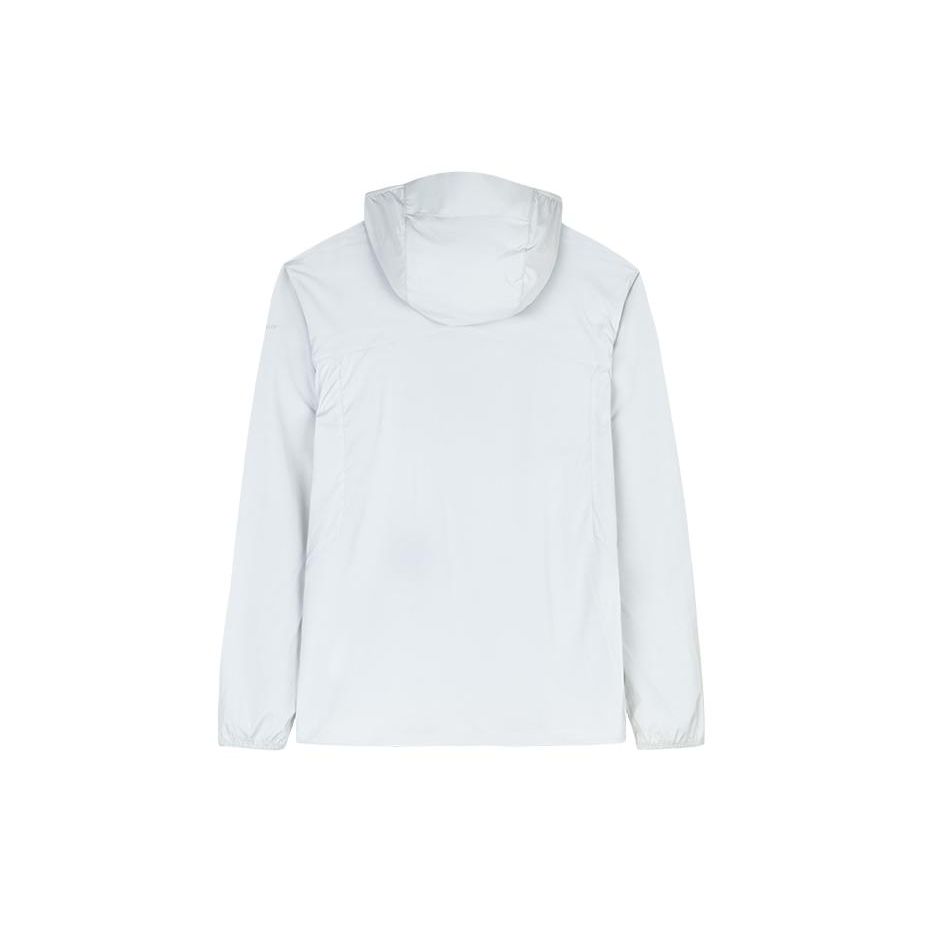 Anta Outdoor Series Solid Color Zip Hooded UV Protection Quick-Dry Windbreaker Men Outerwear Beige Pink Gray 152420613-3