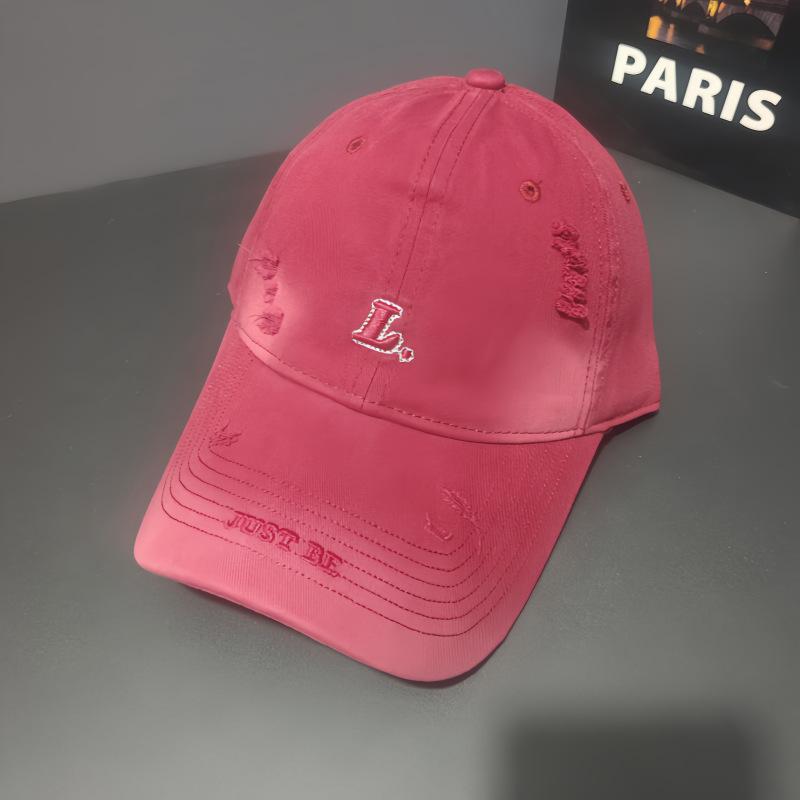 Versatile Face Small Sunshade Baseball Cap Women's Sunscreen Letter Embroidered Cap Men's Outdoor Leisure Hat