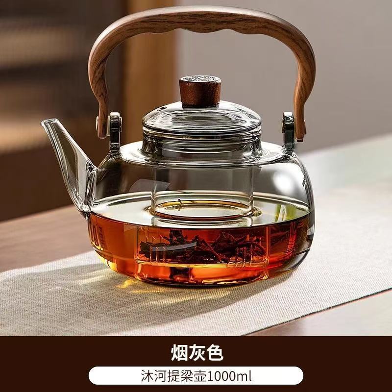 Glass Teapot New Model Kettle with Handle for Stove Tea Brewing Electric Ceramic Stove Teapot High Temperature Resistant