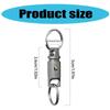 Durable Titaniums Alloy Keychain Accessory With 360 Degree Rotation And Secure Locking Mechanism For Keys