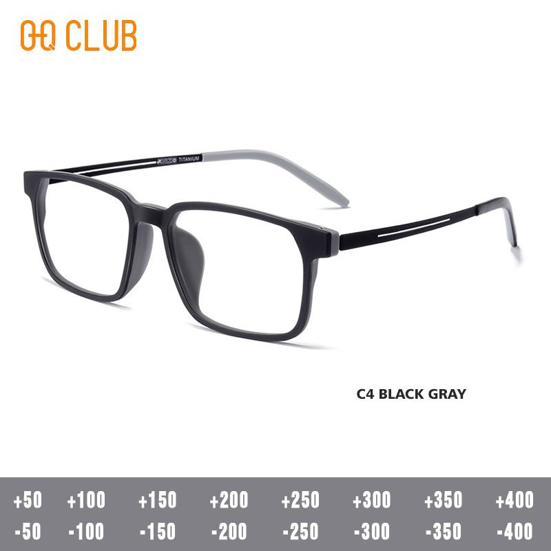 

O-Q CLUB Prescription Glasses for Men Blue Light Lenses to Read Sunglasses Man Lunettes Myopia Eyeglasses Photochromic Eyewear 0