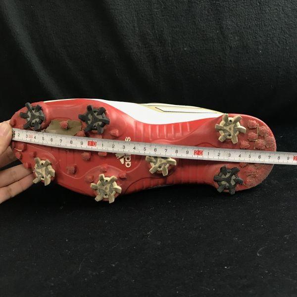 adidas ADIZERO Light Dial Golf Shoes Size 25.0 White Soft Spike Trainers(USED)