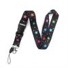 Cartoon Fashion Lanyard Custom Logo Full Color Print Neck Strap Key Ring for Student Staff Event