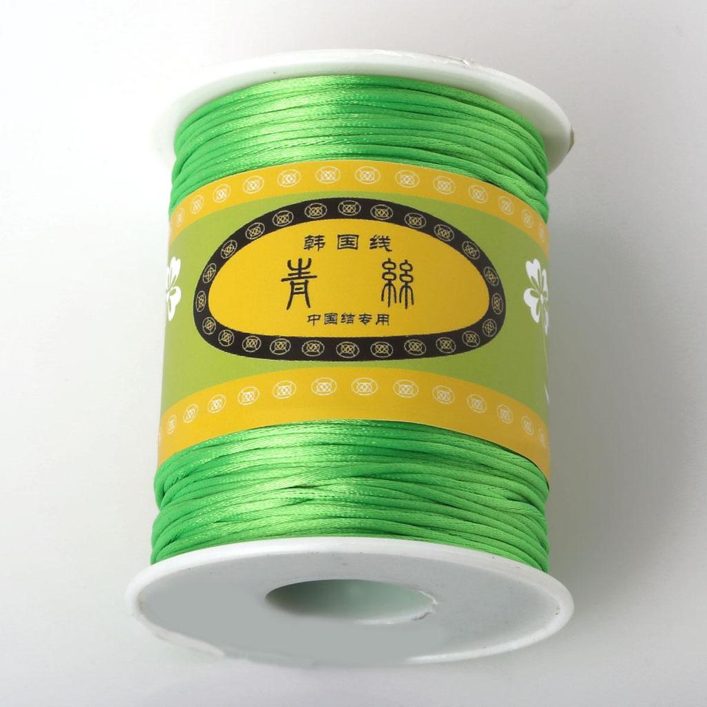 70Meter Korean Silk Cord Thread Knot China Bow Beading Bracelet Braided DIY Jewelry