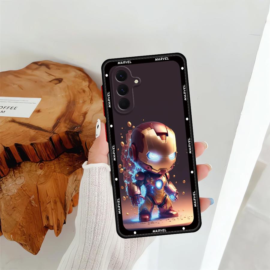 Custodia per Telefono per Samsung Galaxy A32 A73 A31 A22 A36 A21 A72 A23 A25 A26 A56 A52 A71 Cover Morbida Carina Marvel Deadpool Iron Man