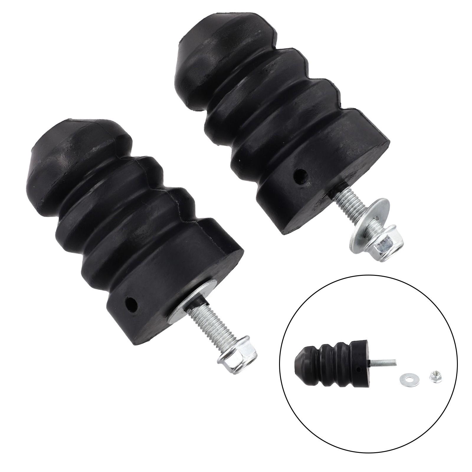 Control Arm Rubber Block Rear Leaf Spring Bumper Material: Rubber + Metal