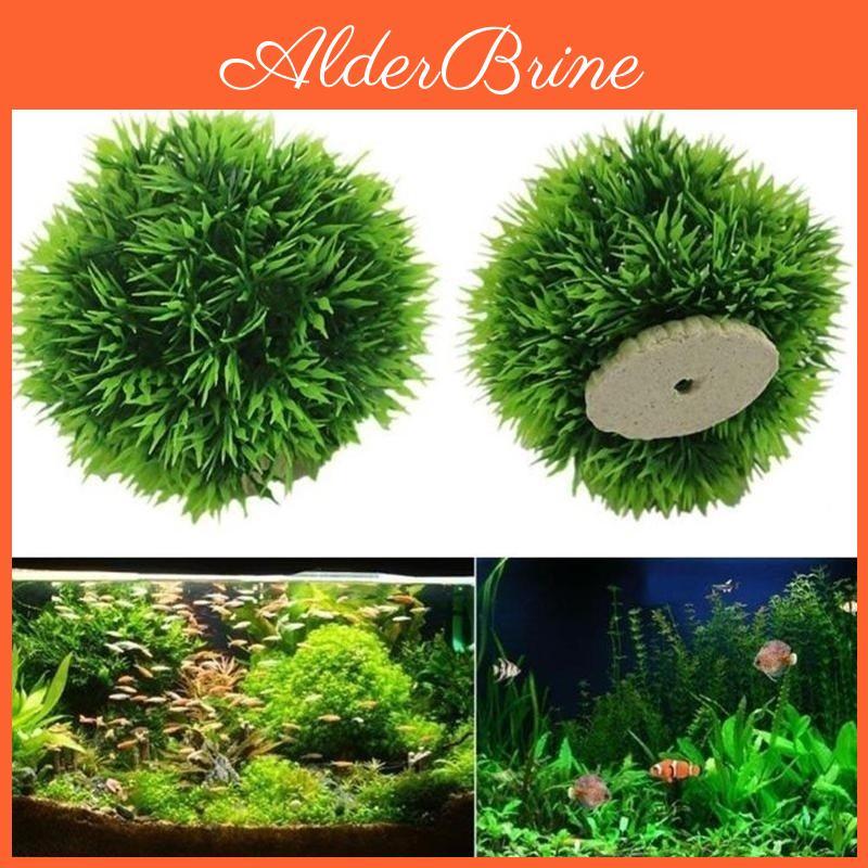 Artificial Plants Plastic Aquatic Aquarium Grass Ball Fish Tank Ornament Aquarium Ornamental Chlorella Prospects Grass For Decor