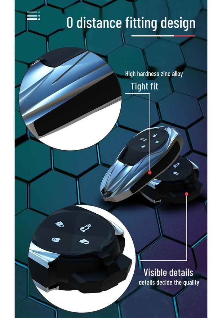 Nio Key Case for ES6, ES8, EC6, ET7 - Car Buckle Shell for 21 Models - Men's Interior Accessories