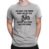 Mens Biker  T-Shirt Motorbike Bike Dont Stop Riding When You Get Old Gift