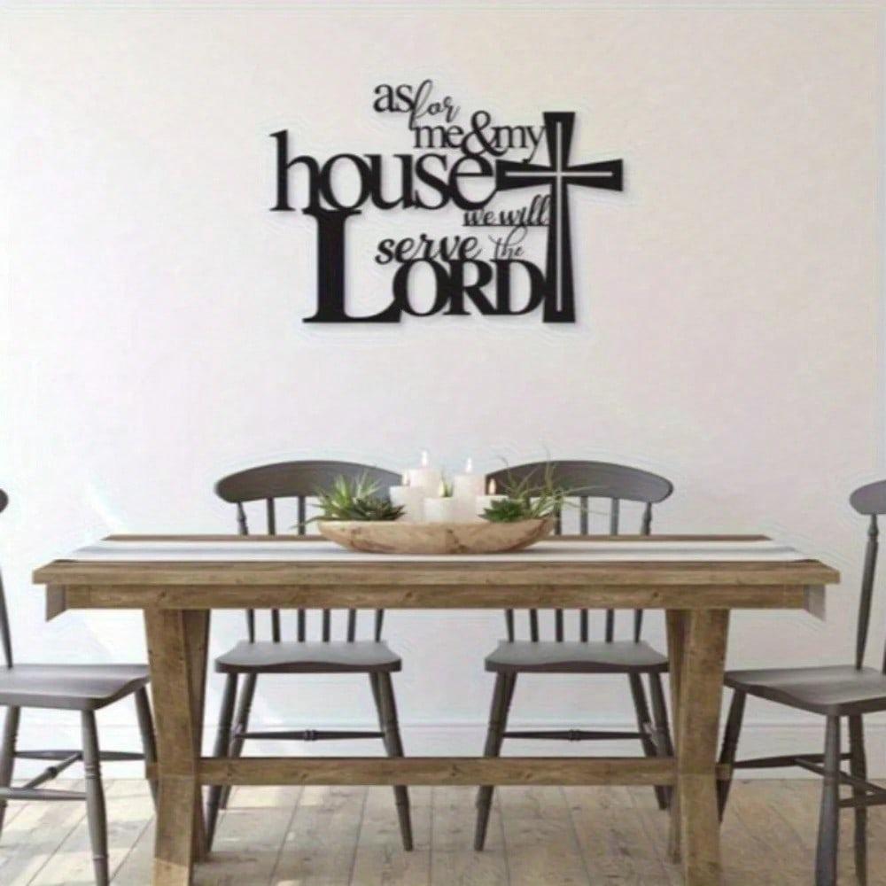 Metal Cross Wall Art Bible Verse Sign Christian Faith Home Decor Religious Gift