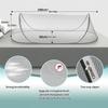 161° Full Protection Pop-Up Portable Mosquito Net Tent Instant Foldable Bed Canopy for Indoor Outdoor Use for Bed Camping Travel