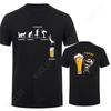 Fashion Skeleton Enjoying FRIDAY Beer Day Tees Back Print Men's T-Shirt Finally Friday for Drink Lover Male Oversized Clothing