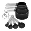 10-Piece Stainless Steel & Plastic Measuring Cups and Spoons Set - Essential Baking Utensils for Cake and Bread