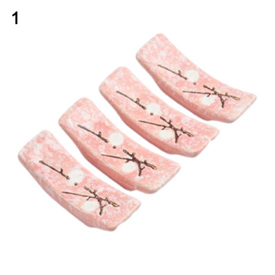 4 szt. Mały uchwyt na pałeczki Piękny uchwyt na pałeczki w stylu japońskim