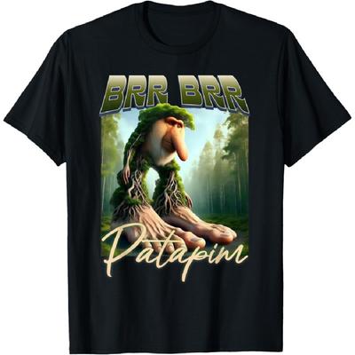 Brr Brr Patapim Italian Brainrot Meme Forest Monkey Bootleg T-Shirt(7)