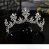 Korean Style Simple Bow New Style Luxurious and Elegant Bride Wedding Crown Headdress Crown Tiara Hair Accessories