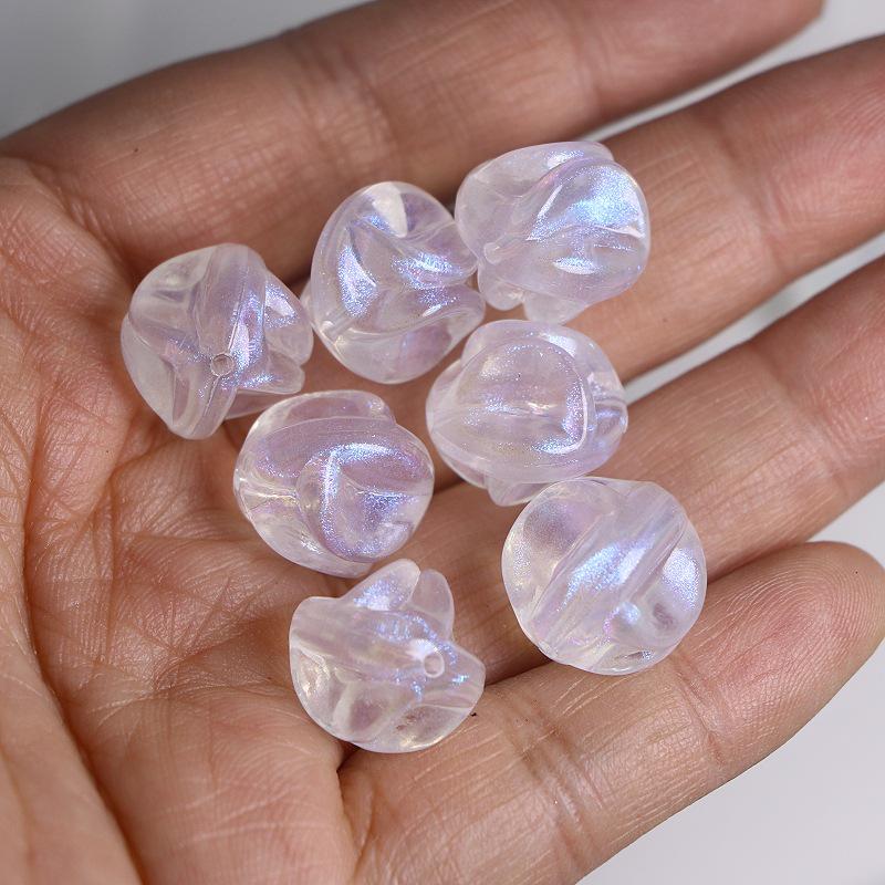 

Mermaid Blue Acrylic Round Beads for DIY Jewelry Crafts