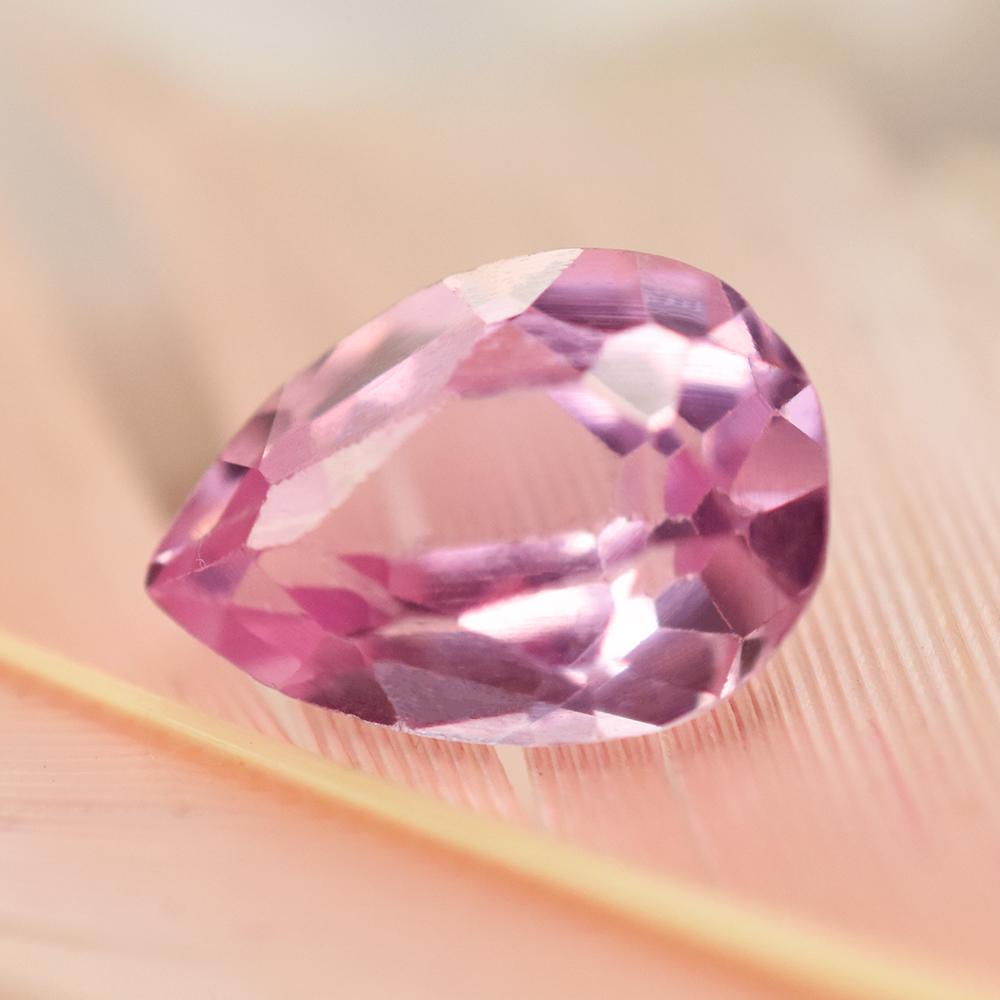 Natural Pink Ruby Loose Gemstone 3.55 ct Pear Cut for Jewelry Making and Gem Collections