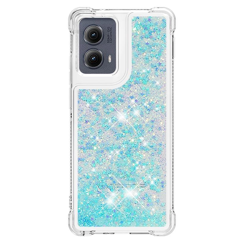 Edge 5G 2024 Case on For Fundas Motorola Edge 2024 Cover Bling Glitter Dynamic Liquid Case For Moto Edge2024 5G Phone Cases Etui