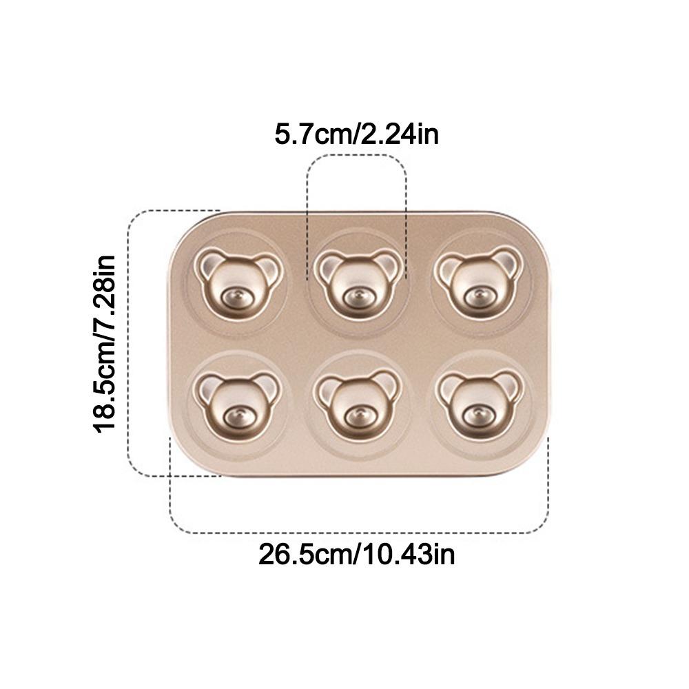 6/12 Cavity Cake Mold Non Stick Baking Mold Cute Biscuit Candy Mould  Kitchen Bakeware