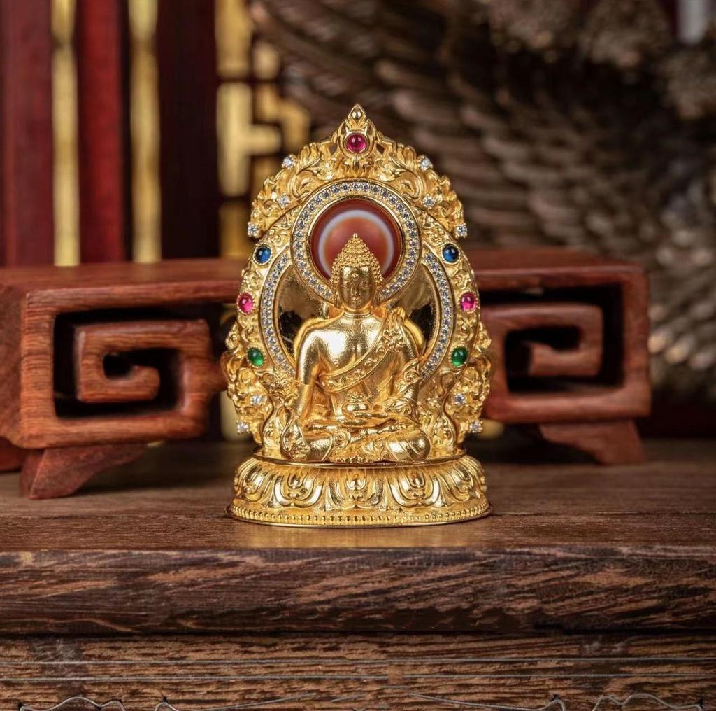 Zhenxin 2023 Retro Medicine Buddha Pendant Necklace - Unisex Ethnic Style