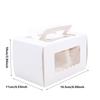 10pcs Cake Packing Boxes With Window Portable Cake Box Swiss Roll Mousse Dessert Gift Box Wedding Favors Xmas Party Decoration