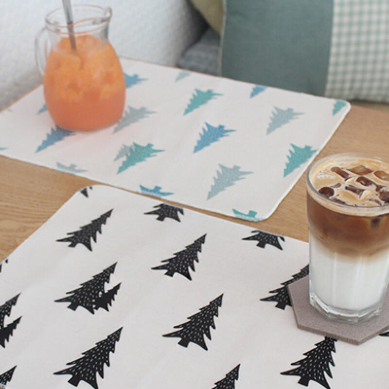 Tree Waterproof Table Mat green