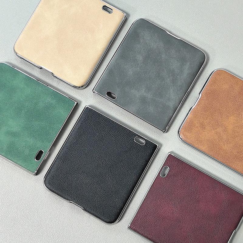 Custodia in Pelle per Honor Magic V Flip2: Cover Integrale, Galvanizzata, Guscio Protettivo, Design Business di Alta Gamma