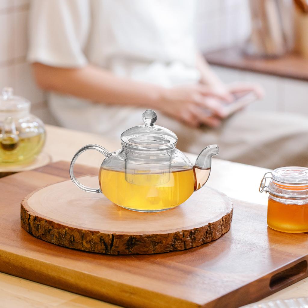 Teesieb Infuser Glasfilter Loser Sieb Siebe Teekanne Blattstecher Topf Deckel Klare Filter Zubehör Ersatz