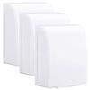 AIMOONSA Pack 3 Transparent White Waterproof and Child-Resistant Socket Covers - Protection Housing 99x112x42 Mm