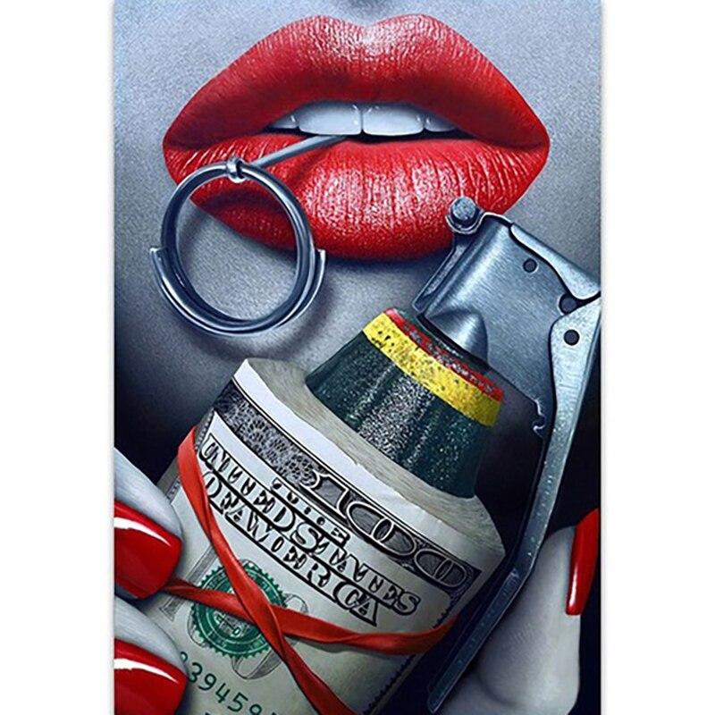 

5D DIY пейзаж алмазная живопись черный, белый и красный алмазная вышивка мозаика полная круглая дрель ручной работы художественный подарок домашний декор Full Round 30x40CM